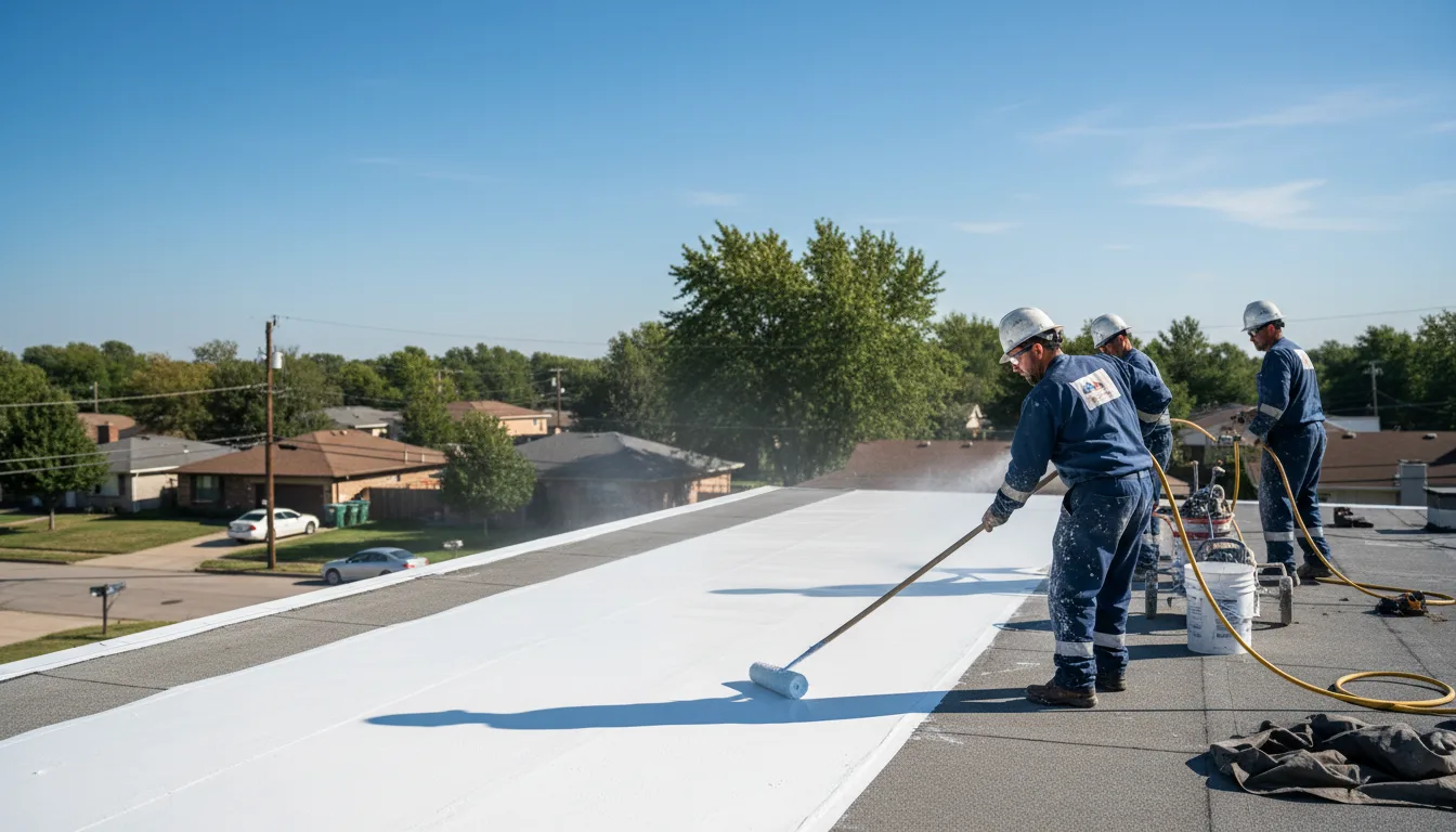 Commercial roof coating in Greenwood, MS near me
